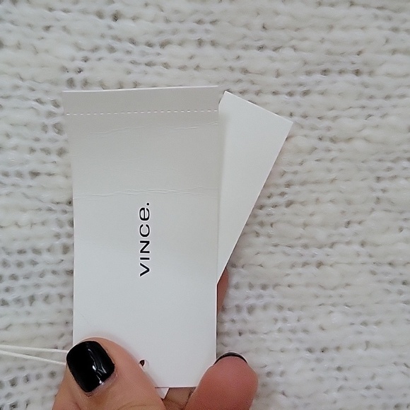 Vince Size XSmall Cream Chunky Turtleneck Wool Blend Sweater NWT - Picture 6 of 7